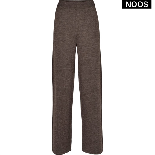 BASIC APPAREL VERA WIDE PANT BROWN MELANGE